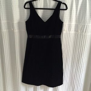 Black velvet jcrew dress