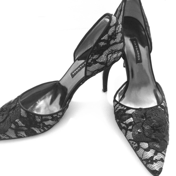 Dress beaded lace shoes