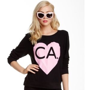 Wildfox Bicoastal Girl Pullover