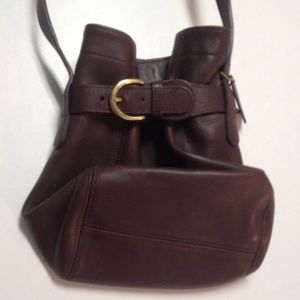 Coach brown hobo bag