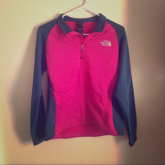 ❄️pink and grey authentic north face❄️