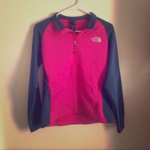 ❄️pink and grey authentic north face❄️