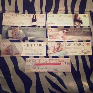 7 FREE baby gift certificates!