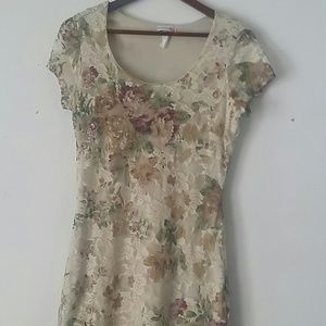 Bodycon floral dress