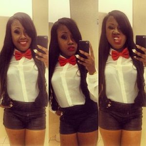 ♠️ Black Leather Shorts♠️