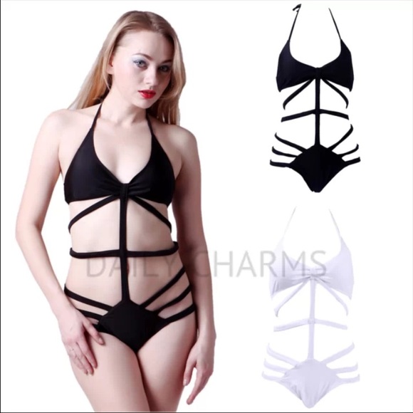 One Piece Monokini Padded Swimsuit Swimwear