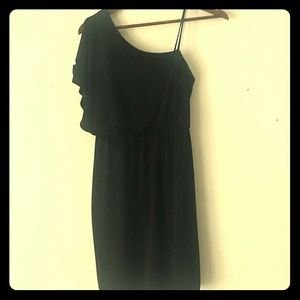 Black half sleeve cocktail dress