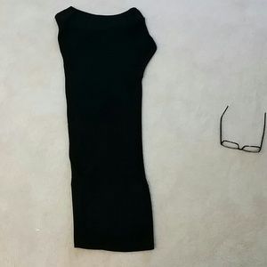 Black Sheer/Textured Bebe Dress