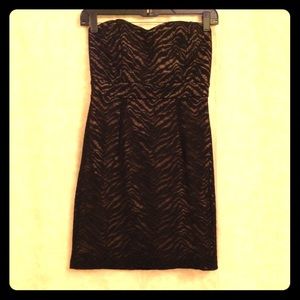 Black and Tan forever 21 sweetheart dress