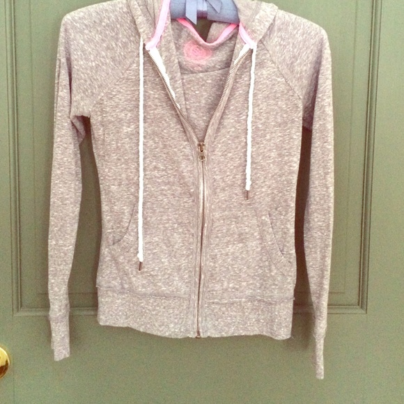 Grey zip up sweatshirt