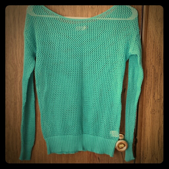 Open knit sweater