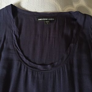 James perse viscose navy classic dress