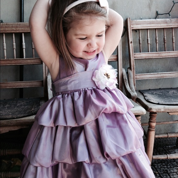 Sugar plum lavender ruffle dress - Picture 4 of 4