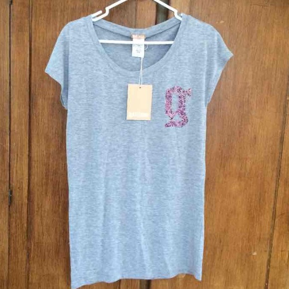 NWT! John Galliano Oversized Gray T-Shirt