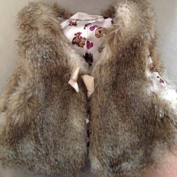 Faux fur vest