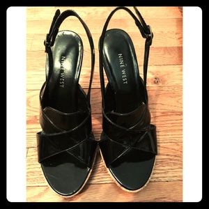 Nine West Black Sandals