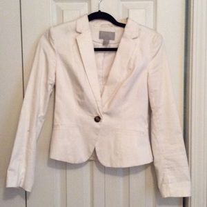 White H&M blazer