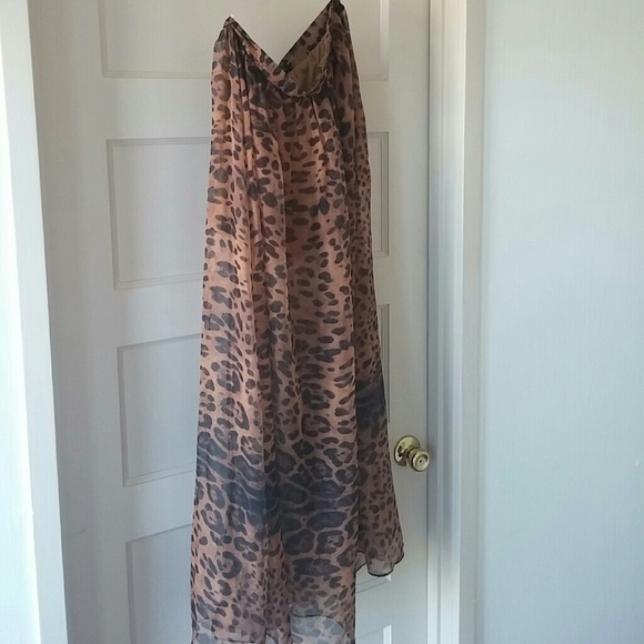 Cheetah print skirt