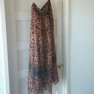 Cheetah print skirt