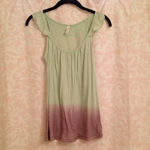 Green and purple tank