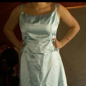 Baby blue 2 piece semi formal