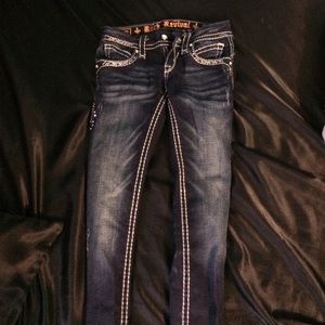 Rock revival jeans size 24 skinny cut