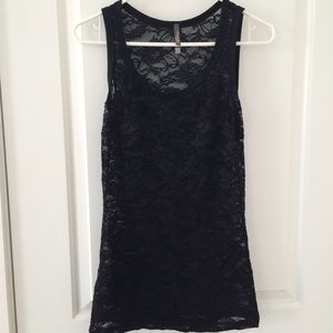 ❌SOLD❌ Black Lacey Tank Top, New Without Tags