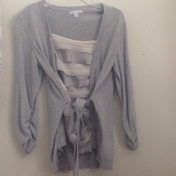 Tank top and sweater in one piece