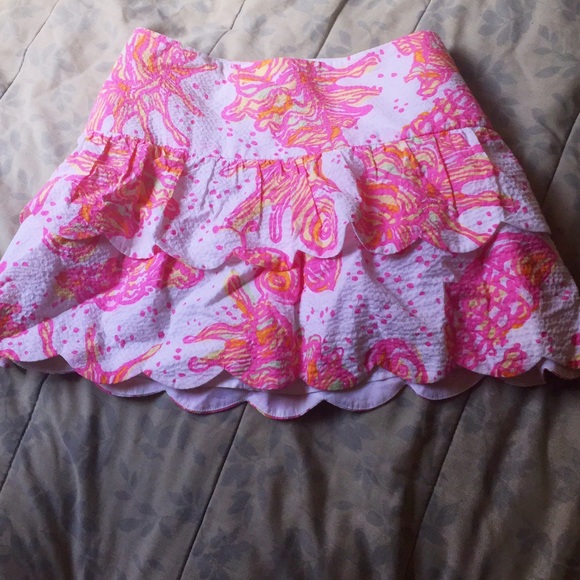 Lilly Pulitzer scalloped skirt