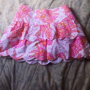 Lilly Pulitzer scalloped skirt