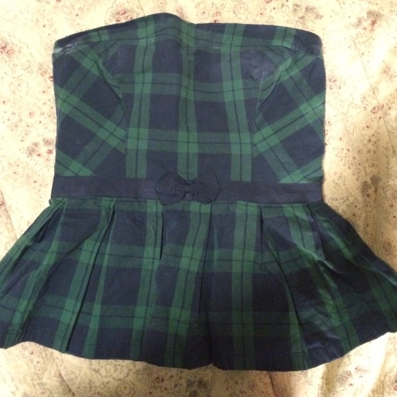 Strapless shirt abercrombie and Fitch