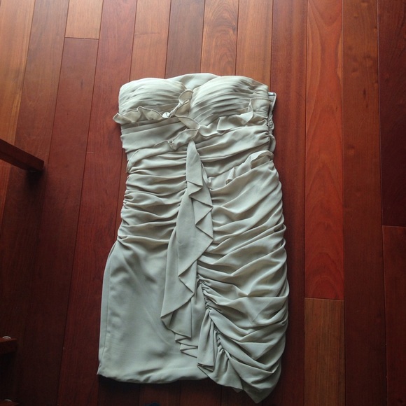 Homecoming dress tan nude colored
