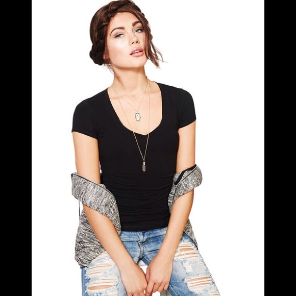 🚫SOLD🚫Wet Seal black v neck top
