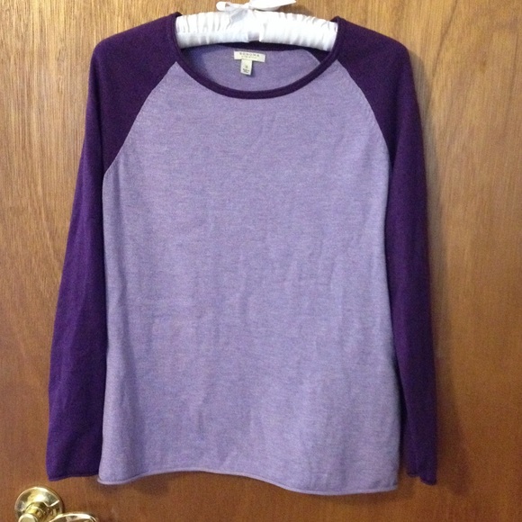 Sonoma Purple/Lavender Raglan Knit Sweater
