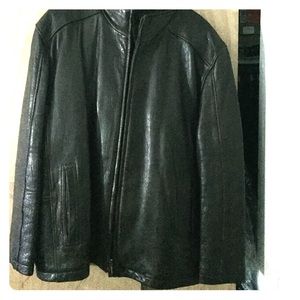 Johnston & Murphy leather coat