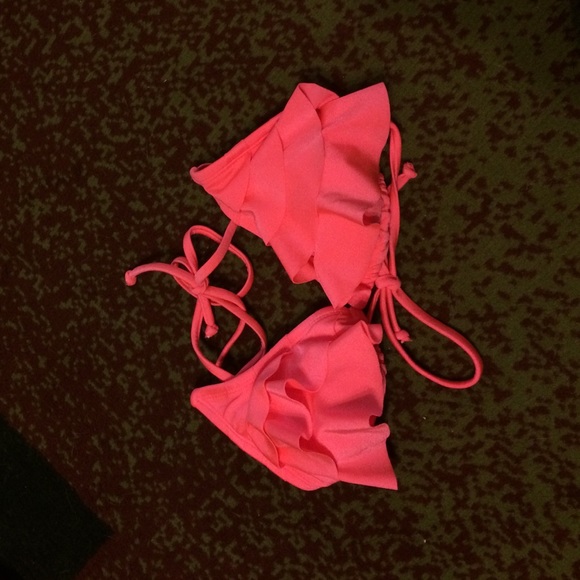 Pink xhileration bikini top small