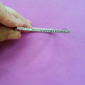 Sterling silver cz bangle bracelet