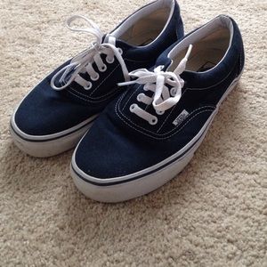 Navy blue vans size 8.5 in men's