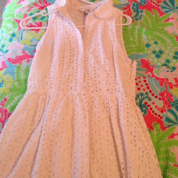 Forever 21 crotchet white dress