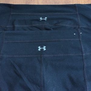 2 pair UA Capri black pants