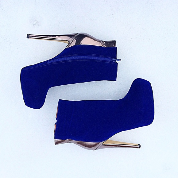 Colbalt Blue Ankle Boots
