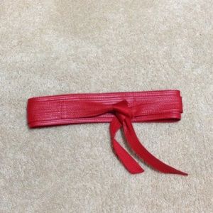 Red Waist Wrapping Belt