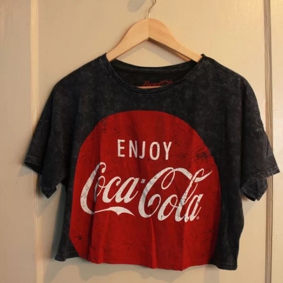 Urban outfitters coca cola crop tee