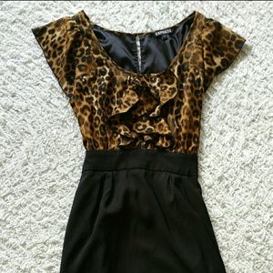 Express leopard dress