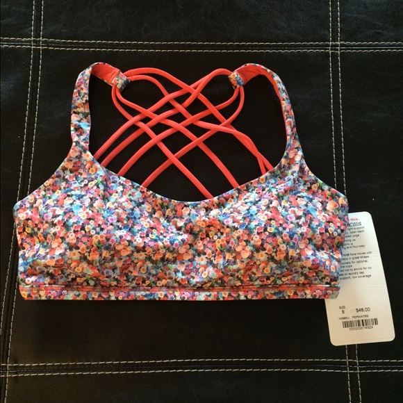 lululemon athletica Tops - Lululemon Free To Be Wild Bra Prism Petal