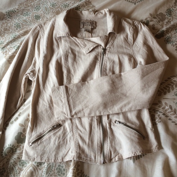 Tan linen jacket