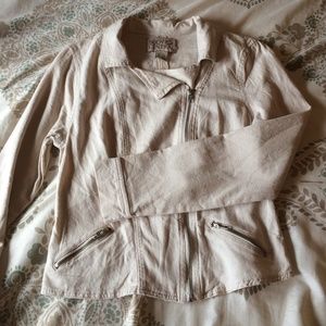 Tan linen jacket