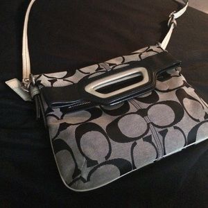 Coach cross body fold over bag
