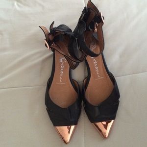 Jeffrey Campbell Leather Niko Flat