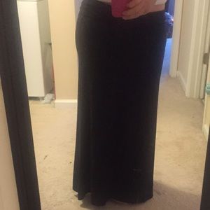 Black maxi skirt